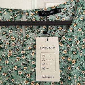 Green Floral Dress